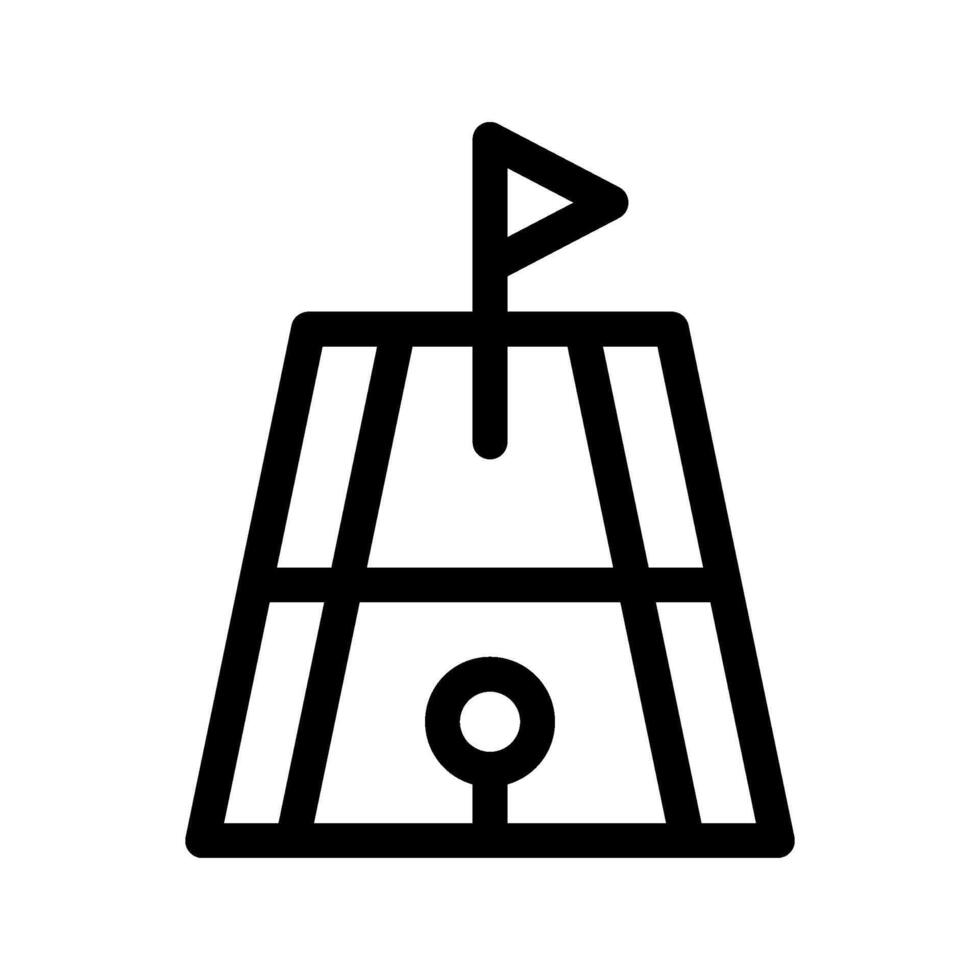 Golf Field Icon Symbol Design Illustration vector