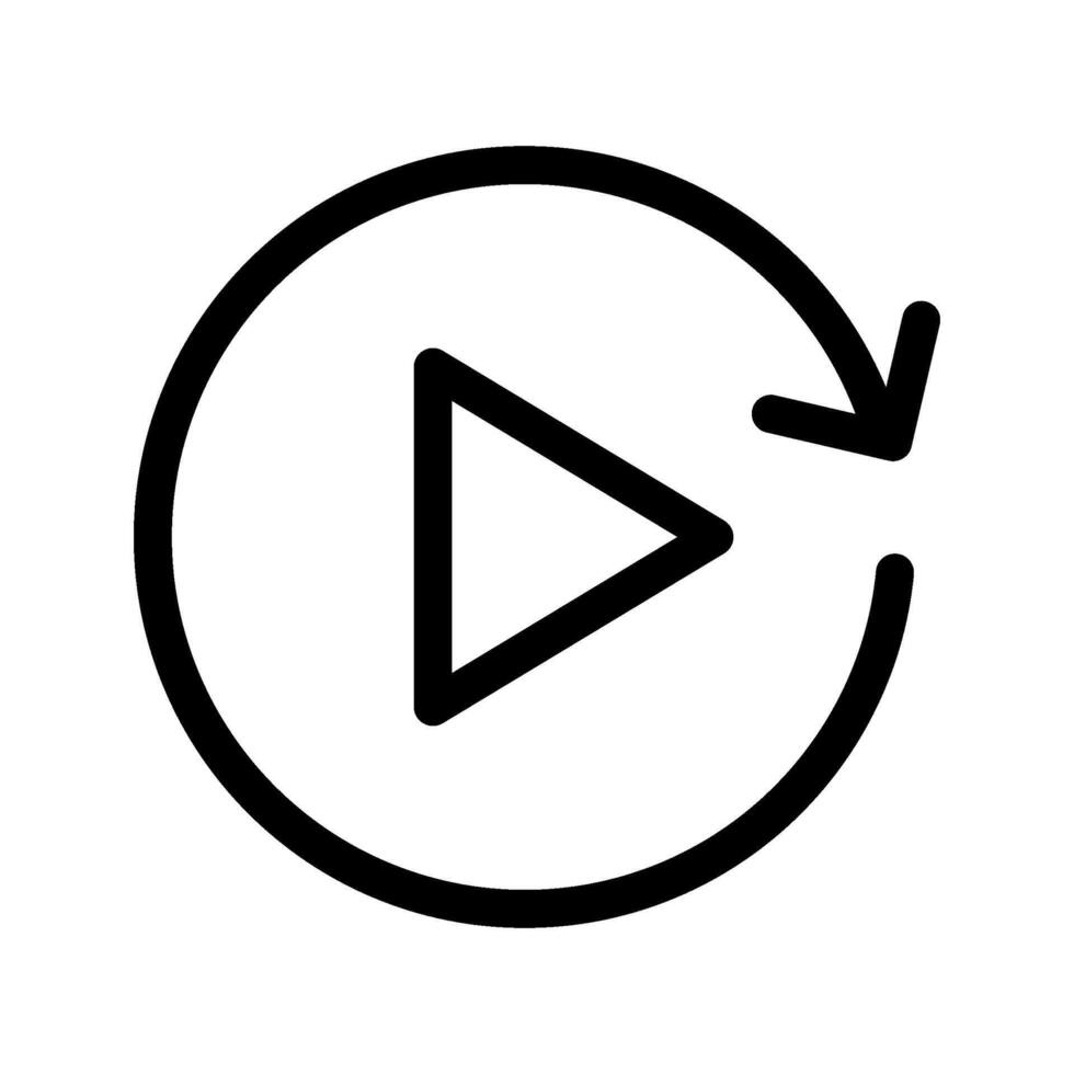 Replay Icon Symbol Design Illustration vector