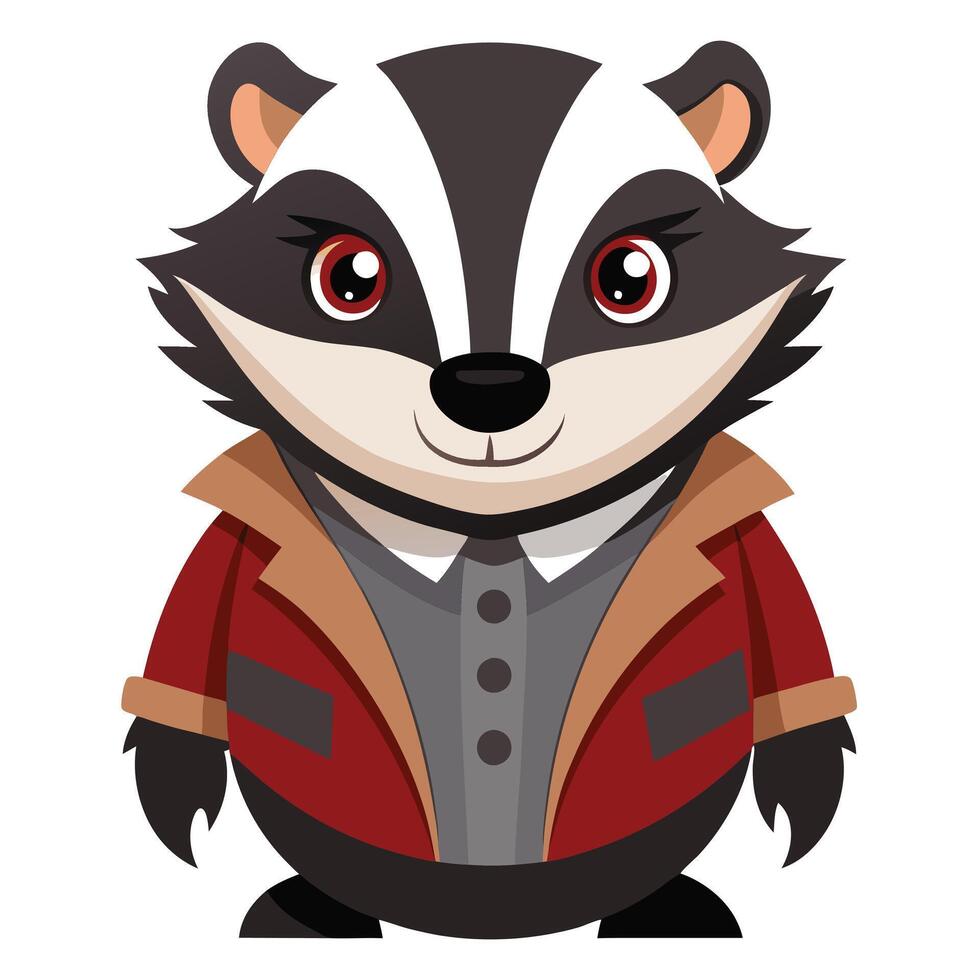 Detailed Badger Art Illustration in High Quality for Creative Digital Projects vector