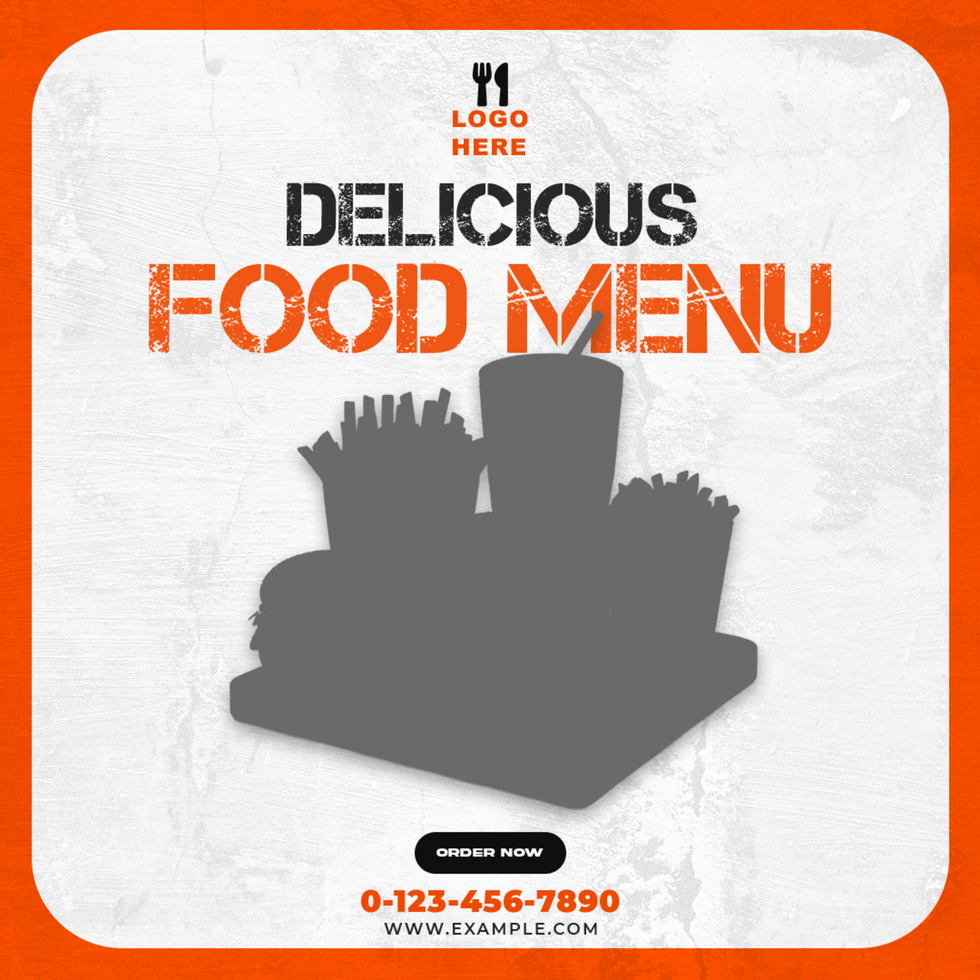 Delicious Food Menu Social Media Post Banner Design Template psd