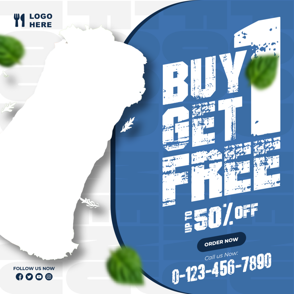 Post Social Design Template for Food Menu psd
