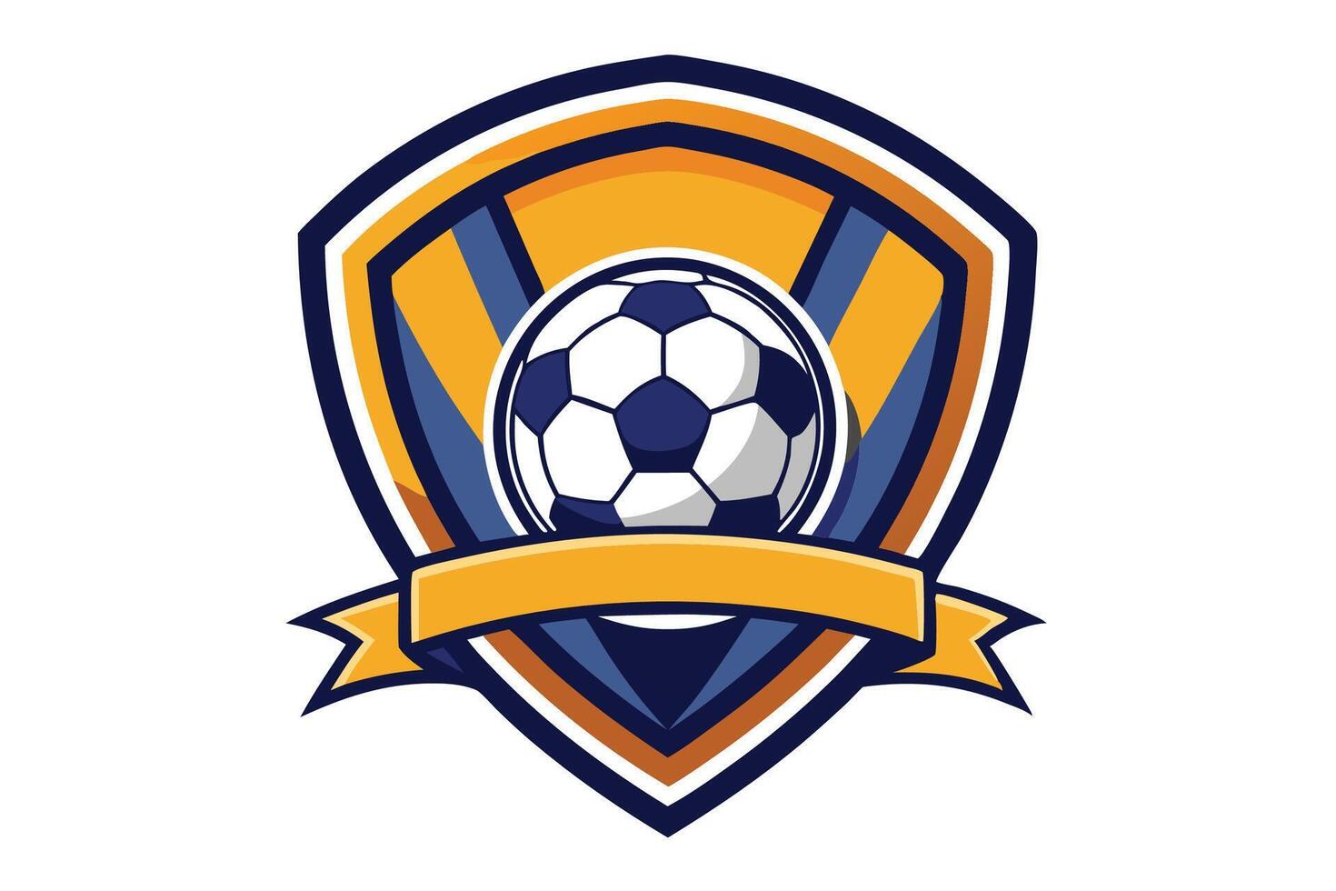 Professional football logo on white background vector