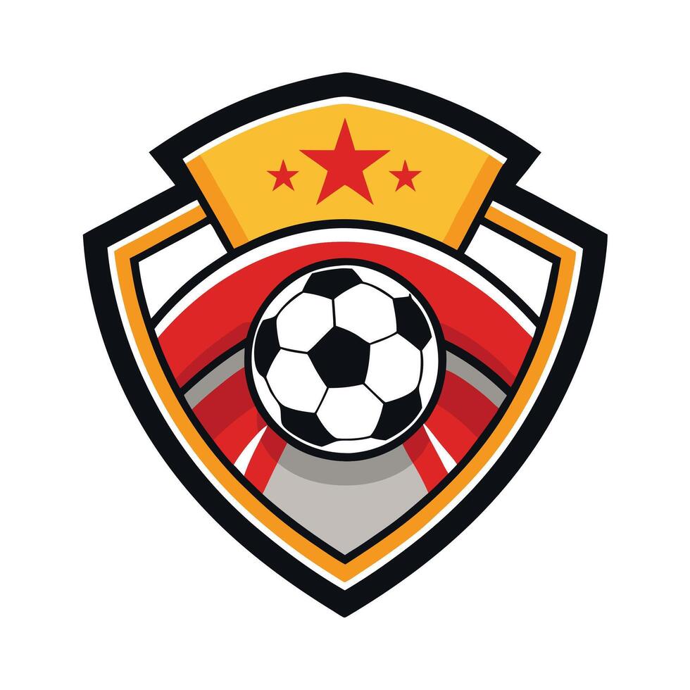 football soccer club logo design vector