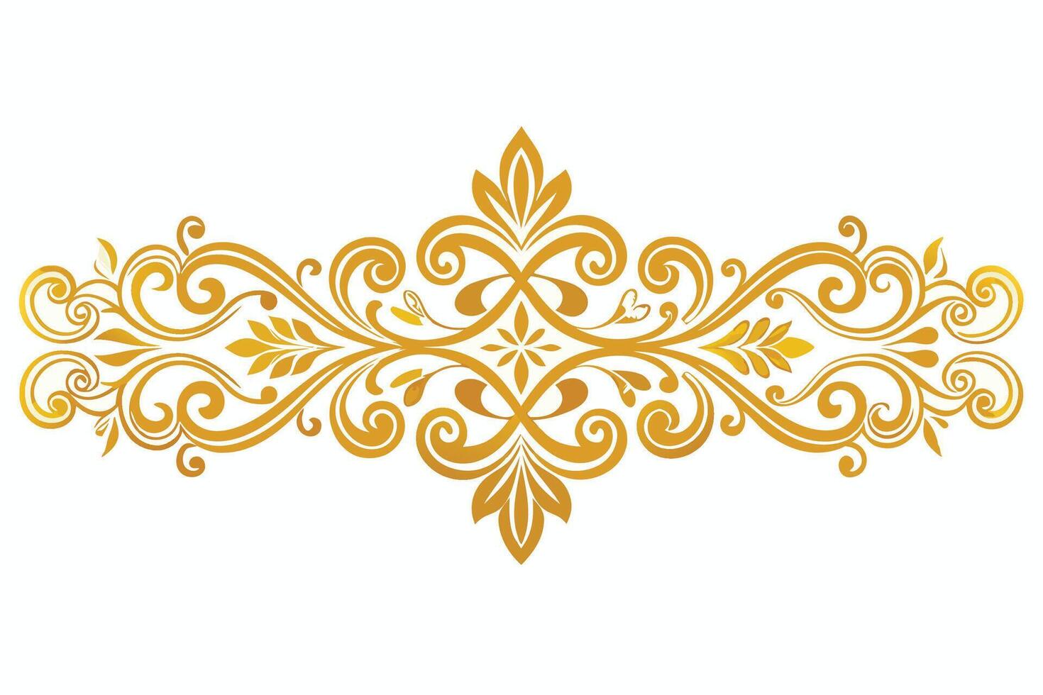 golden ornamental border vector