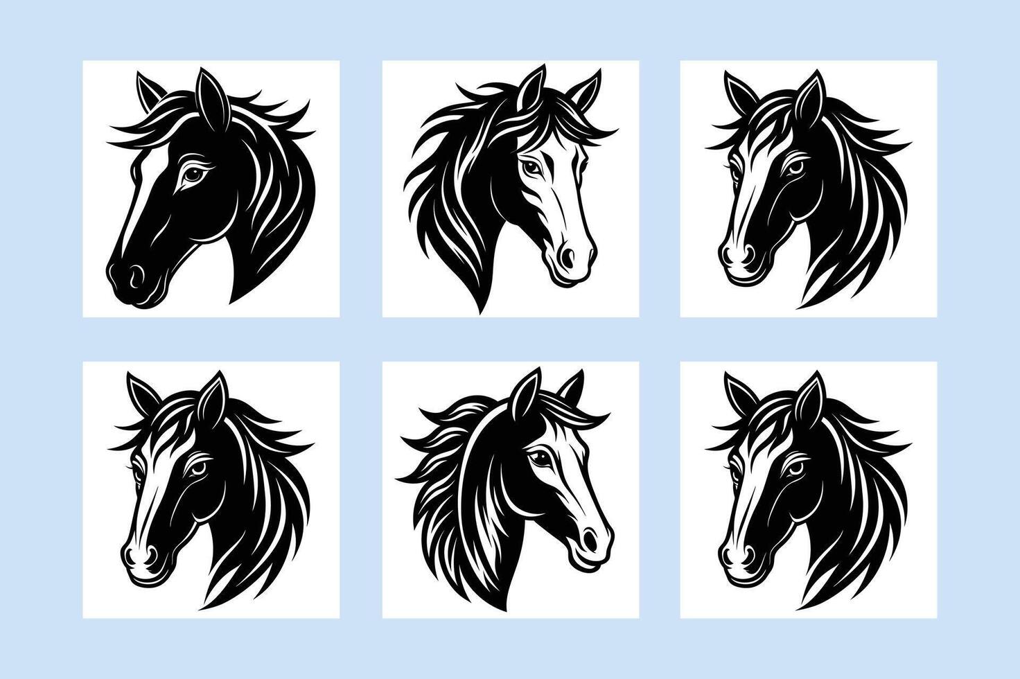 The head horse vector