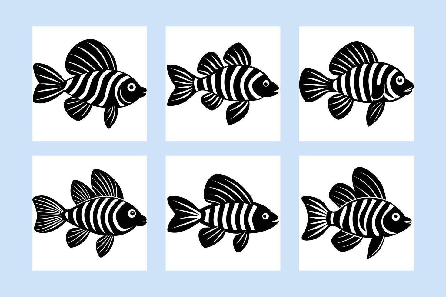 A SIMPLE Zebra Pleco DESIGN vector