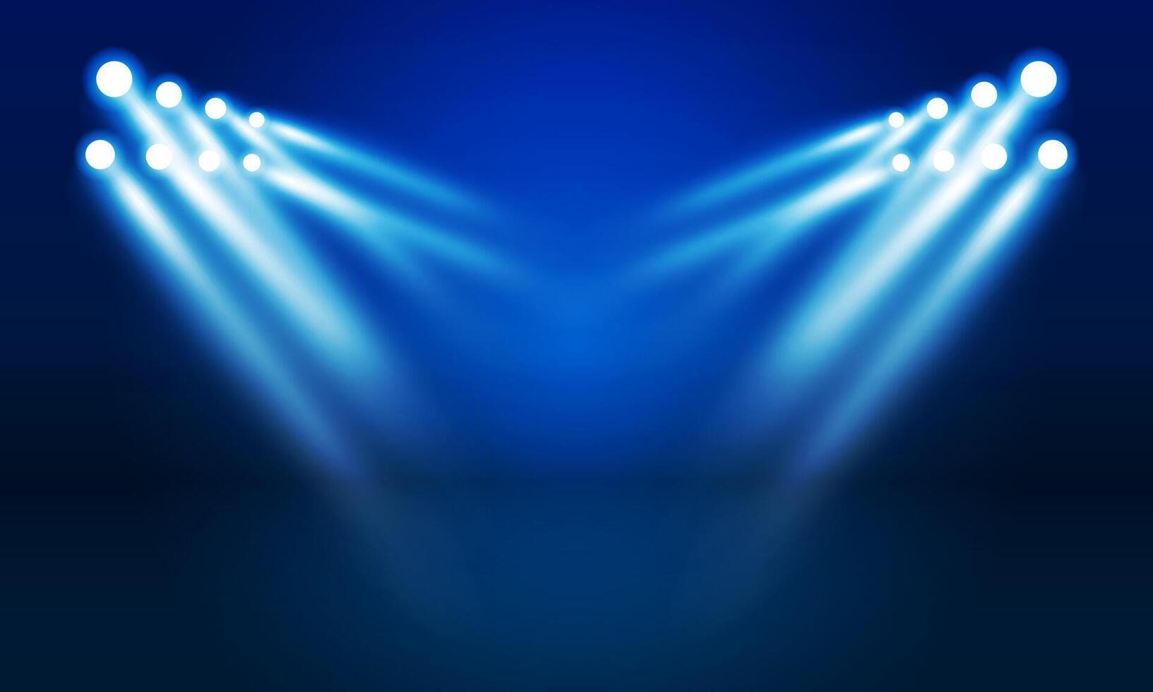 Arena field with bright stadium lights design vector