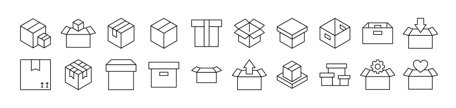 Box as Post and Delivery vector