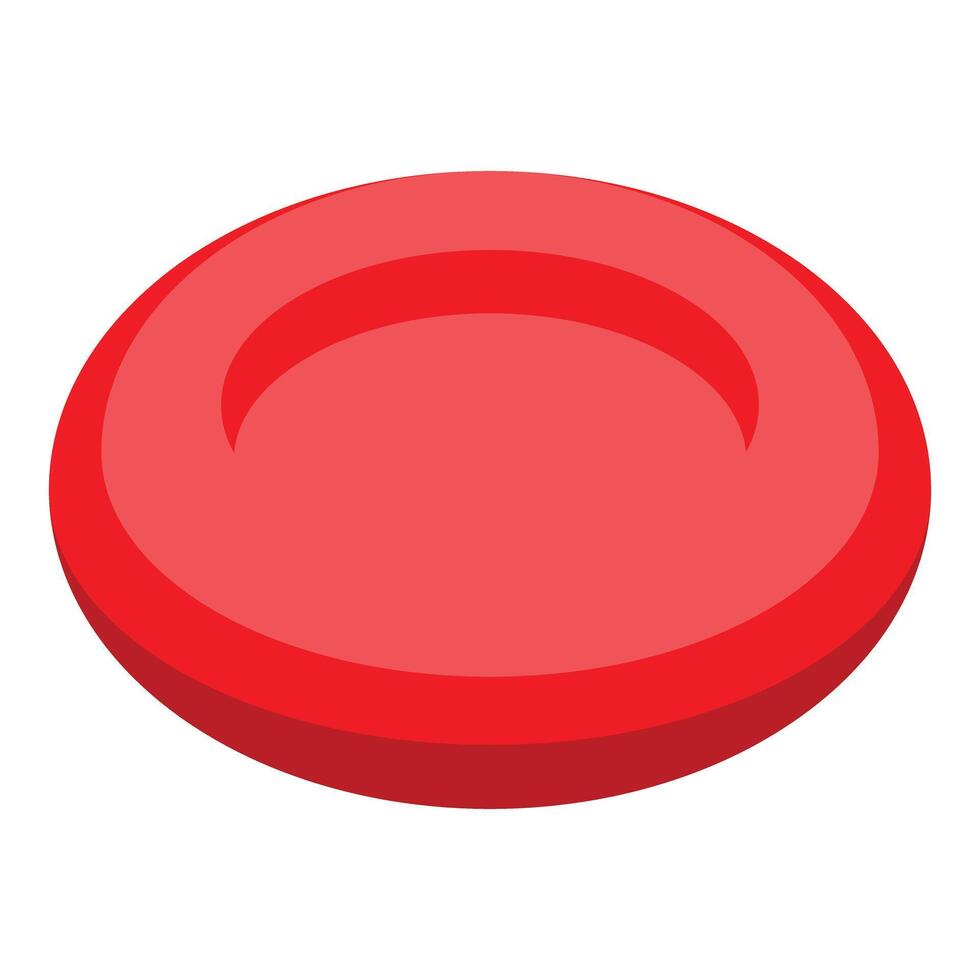 Red blood cell flowing through vein delivering oxygen to body vector