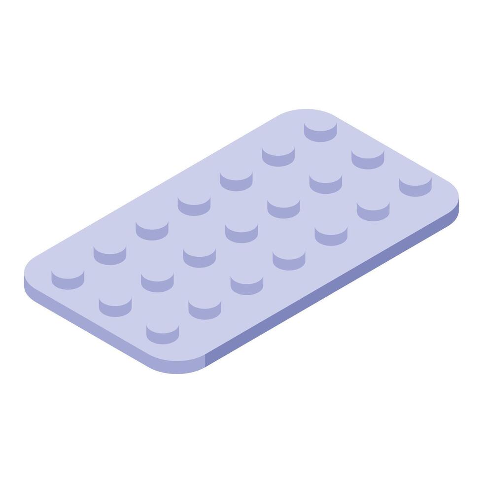 Orthopedic mattress pad improving sleep quality and comfort vector