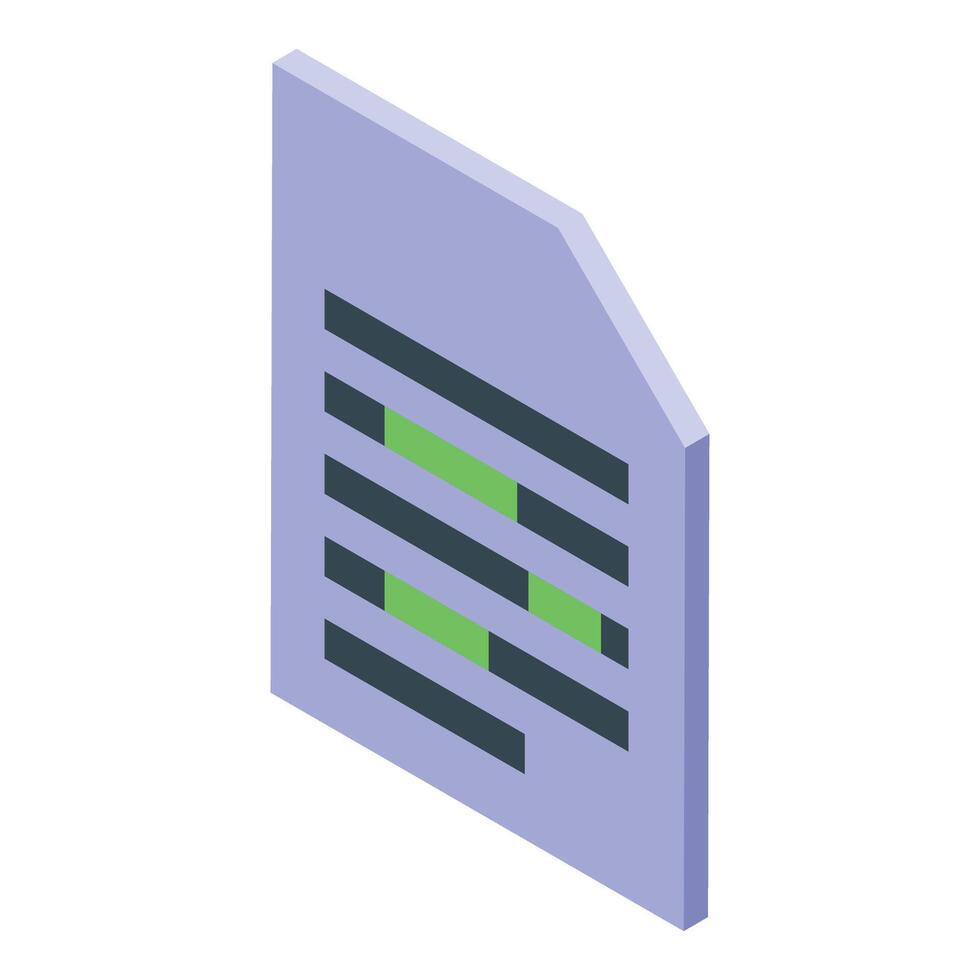 Digital document file representing online editing and proofreading vector