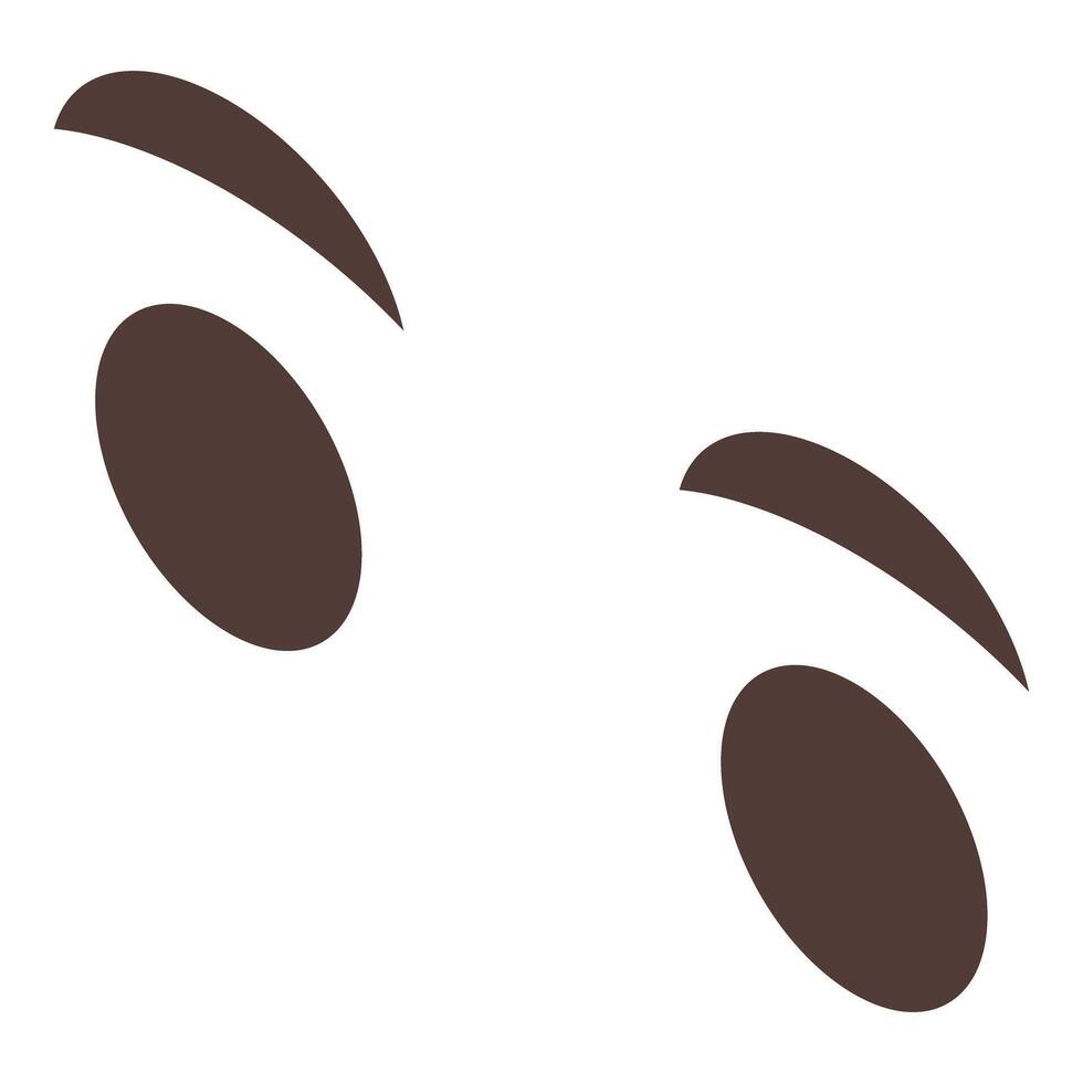 Cartoon eyes showing suspicion and skepticism vector