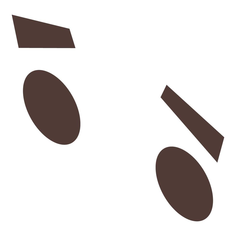 Brown geometric shapes floating on white background vector