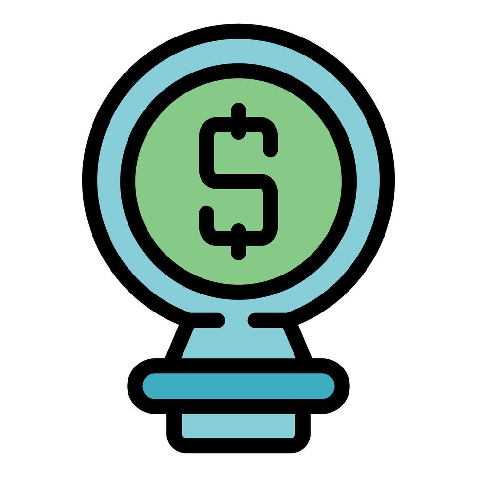 Money making machine generating dollar currency icon vector
