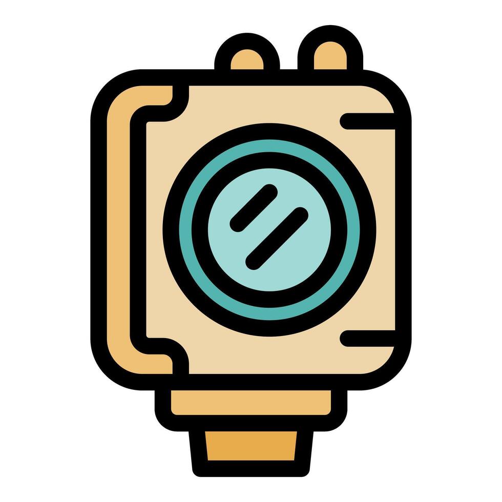 Smart watch presenting modern technology with touchscreen feature vector