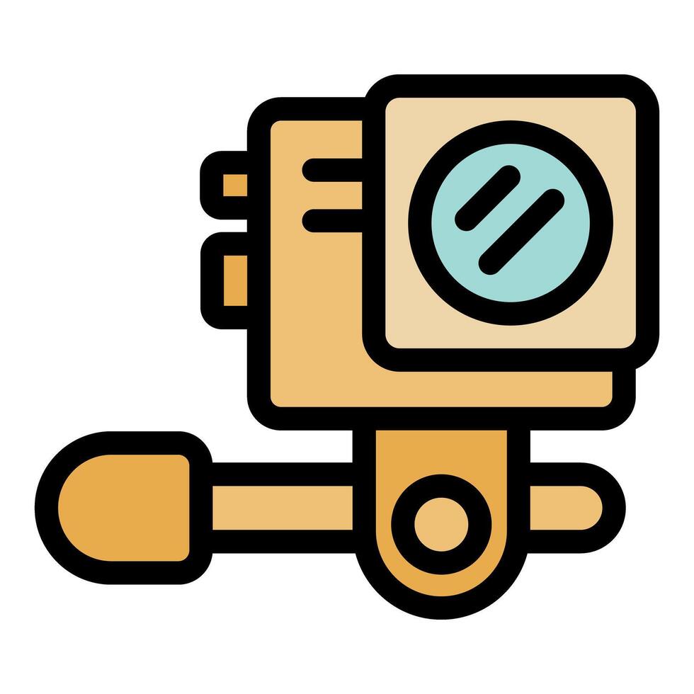 Action camera capturing extreme sports and adventures vector