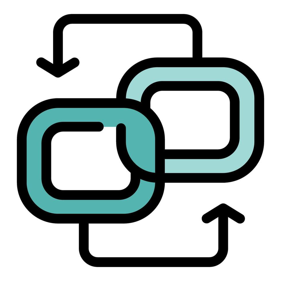Blockchain transaction system showing cryptocurrency transfer vector