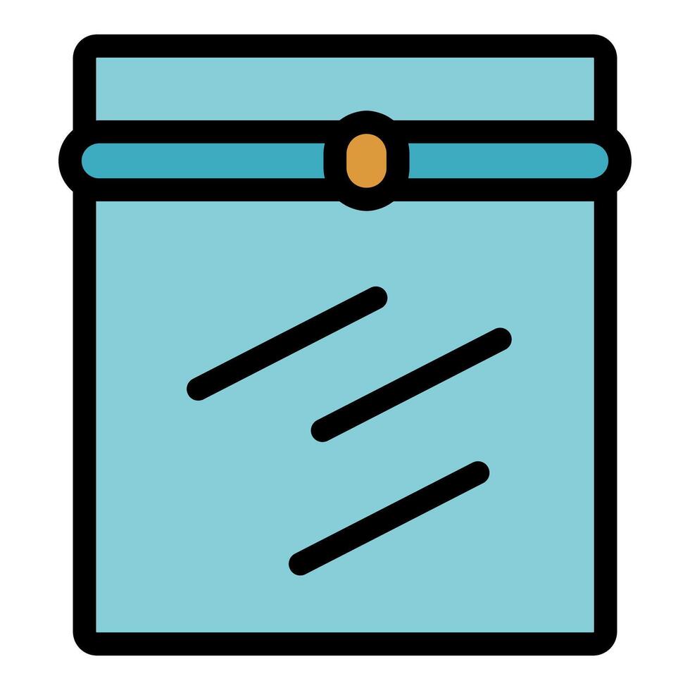 Simple icon of a closed envelope with a seal, suggesting privacy and security in communication vector