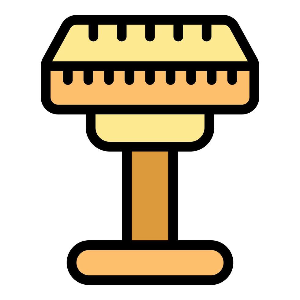 Leveling tool standing on tripod base icon illustration vector