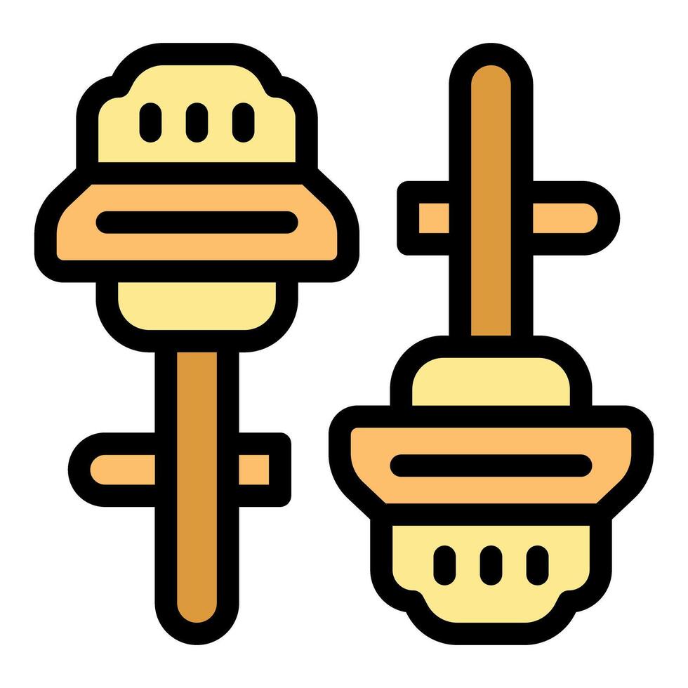 Birdhouse icon set representing bird home and shelter vector