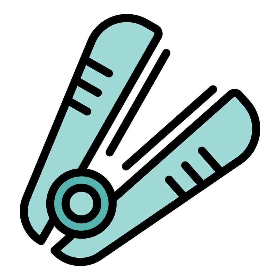 Hair straightener icon for web and mobile app development vector