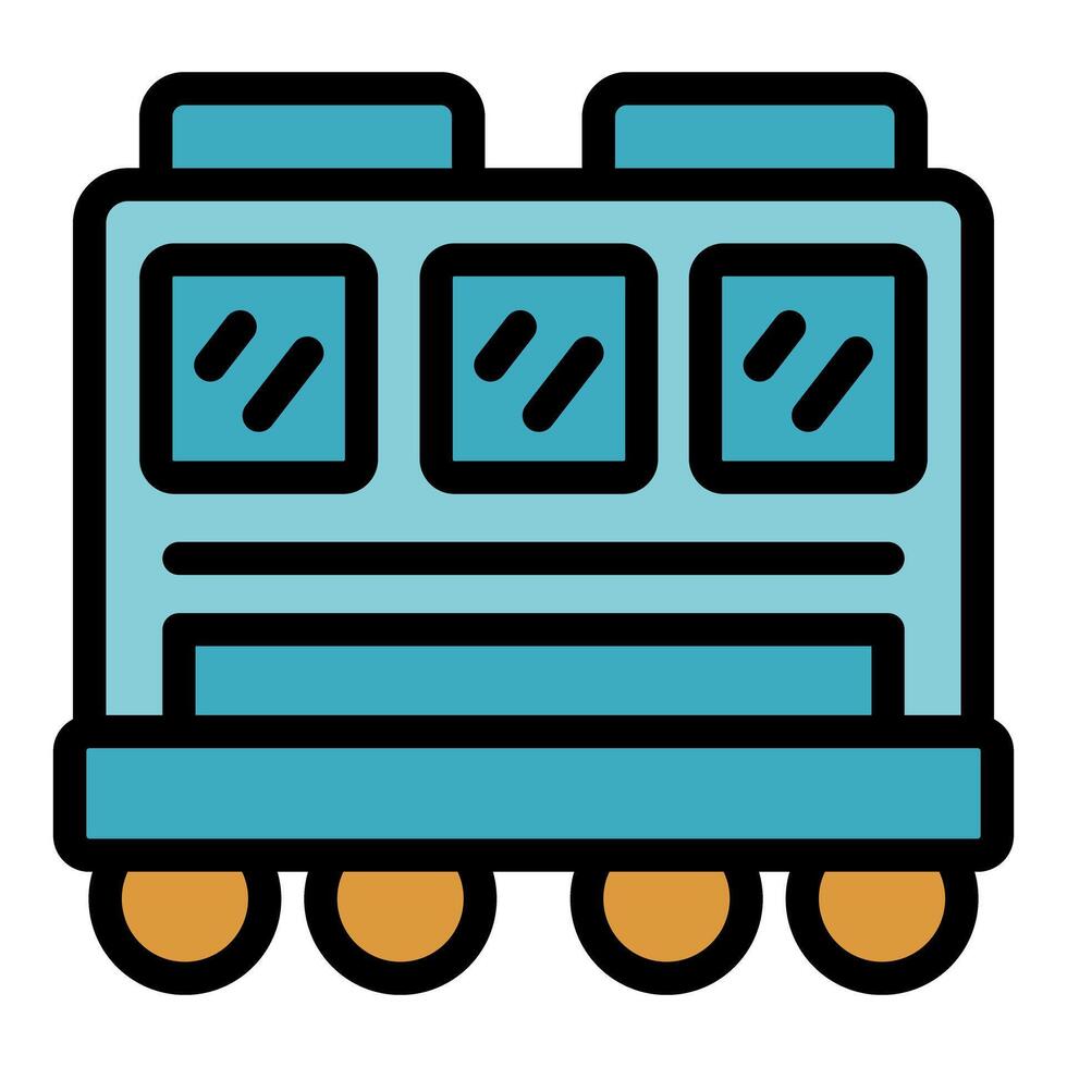 Modern tram front view public transport icon vector
