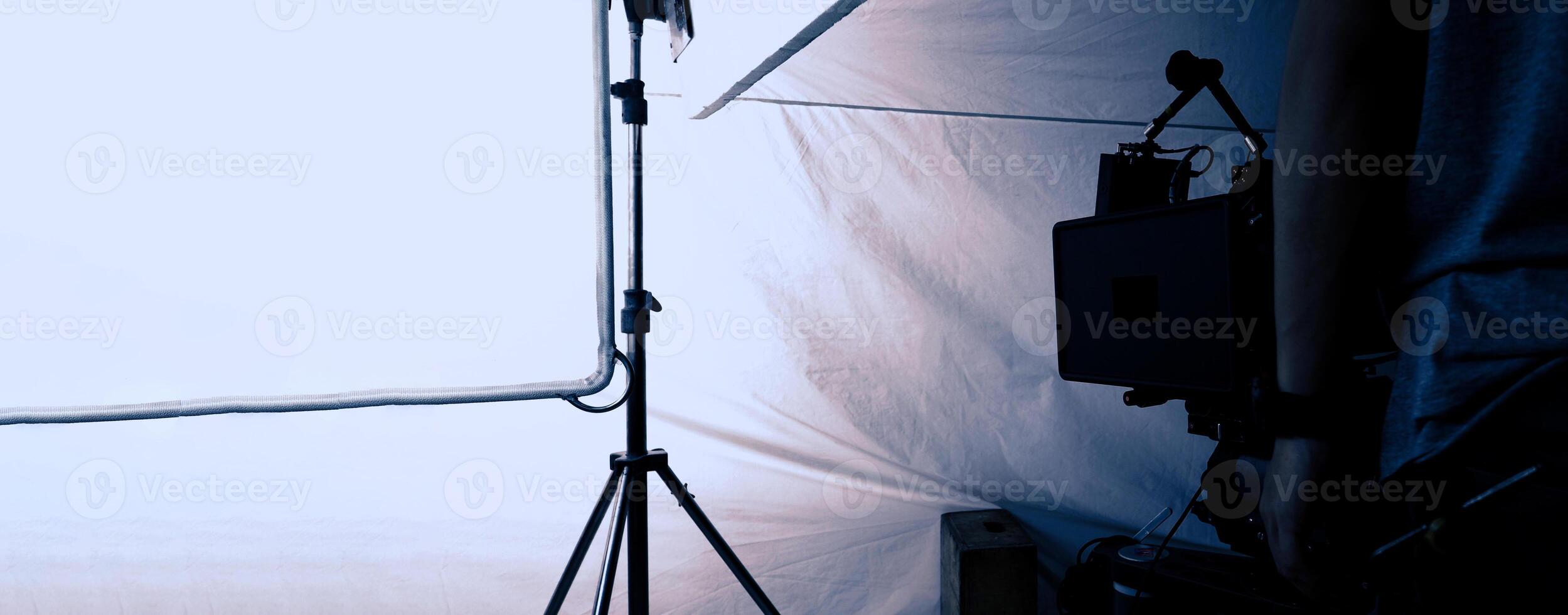 Film Production studio used in shooting or studio sets. photo