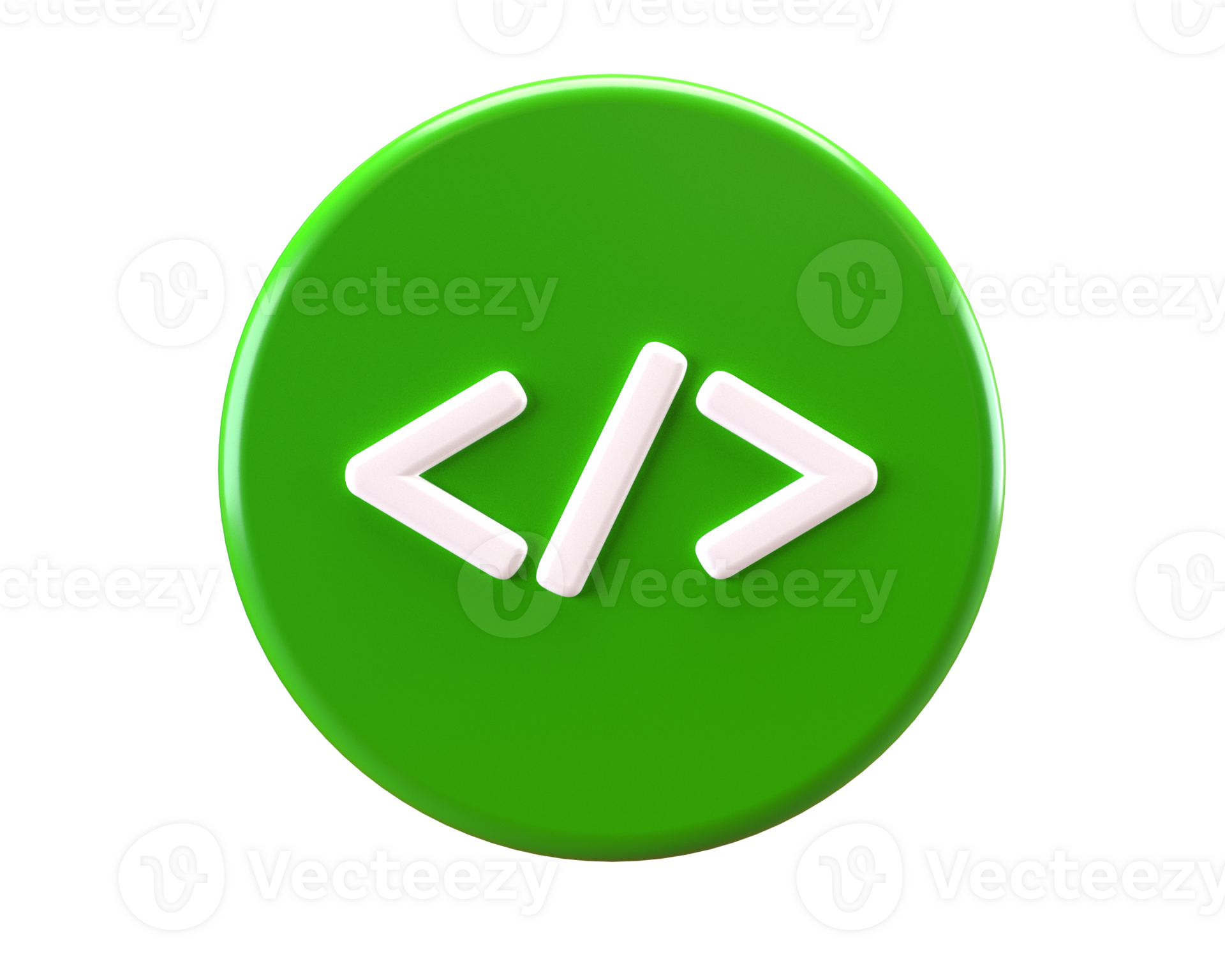 Code icon programing button 3d html sign 52084571 PNG