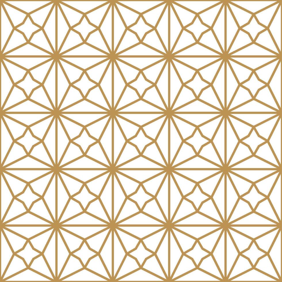 Seamless geometric pattern with abstract floral vector
