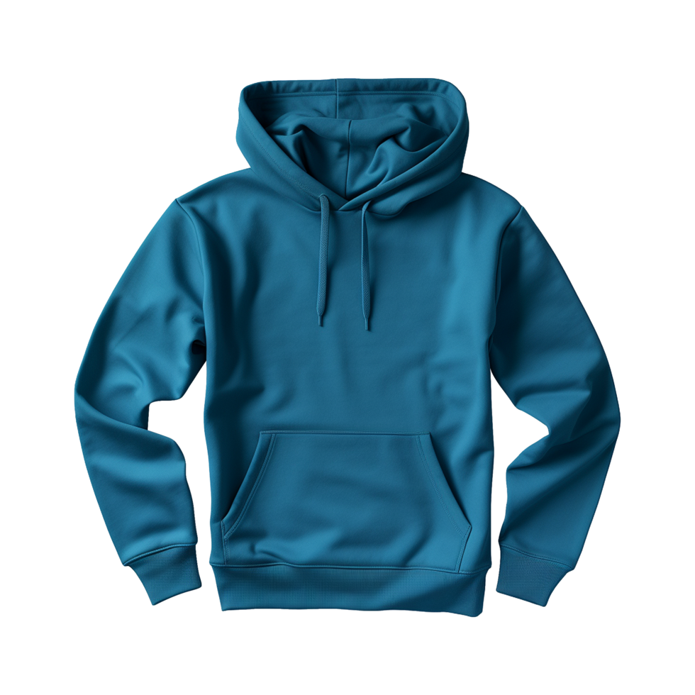 décontractée bleu sweat à capuche isolé png