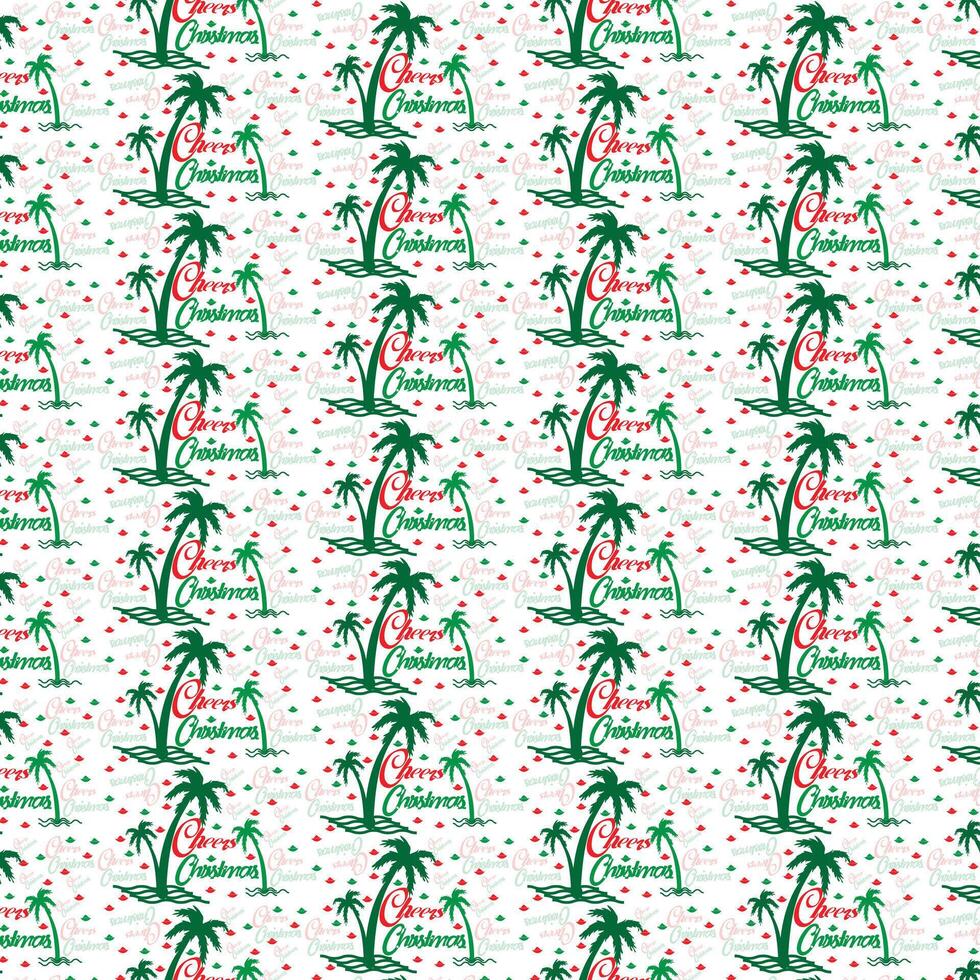 Festive Christmas Palm Tree Patterns Unique Holiday Design Ideas vector
