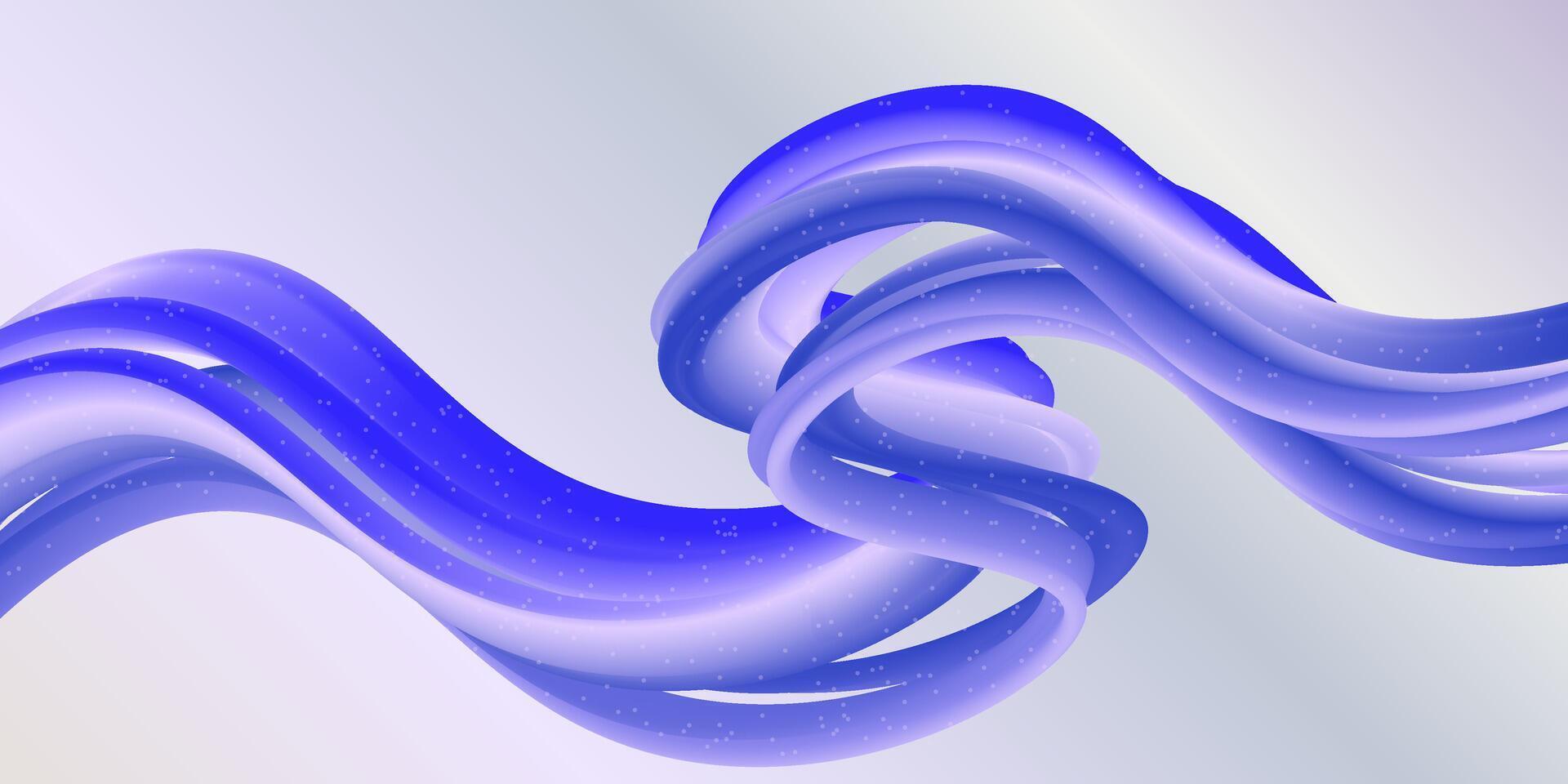 blue gradient wavy fluid abstract background vector