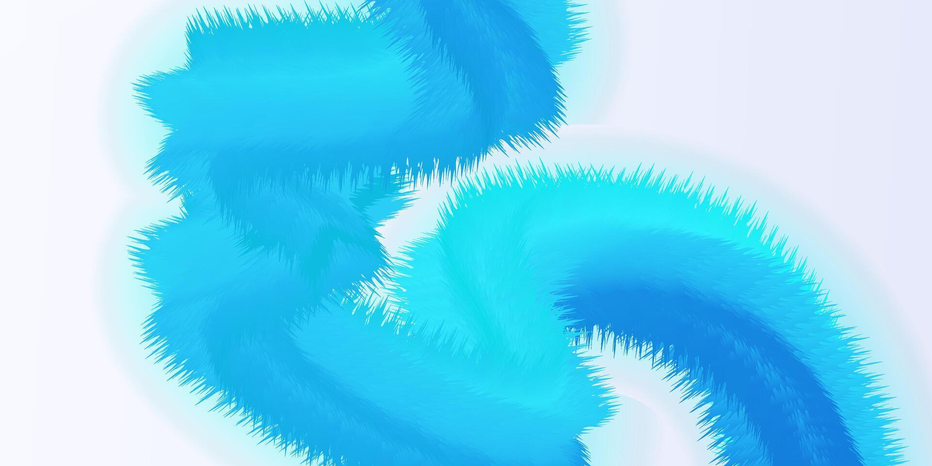 blue gradient wavy fluid brush abstract background, blending like feathers vector