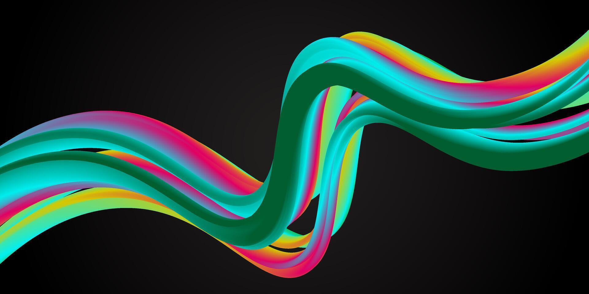 background design liquid abstract wavy colorful gradient vector
