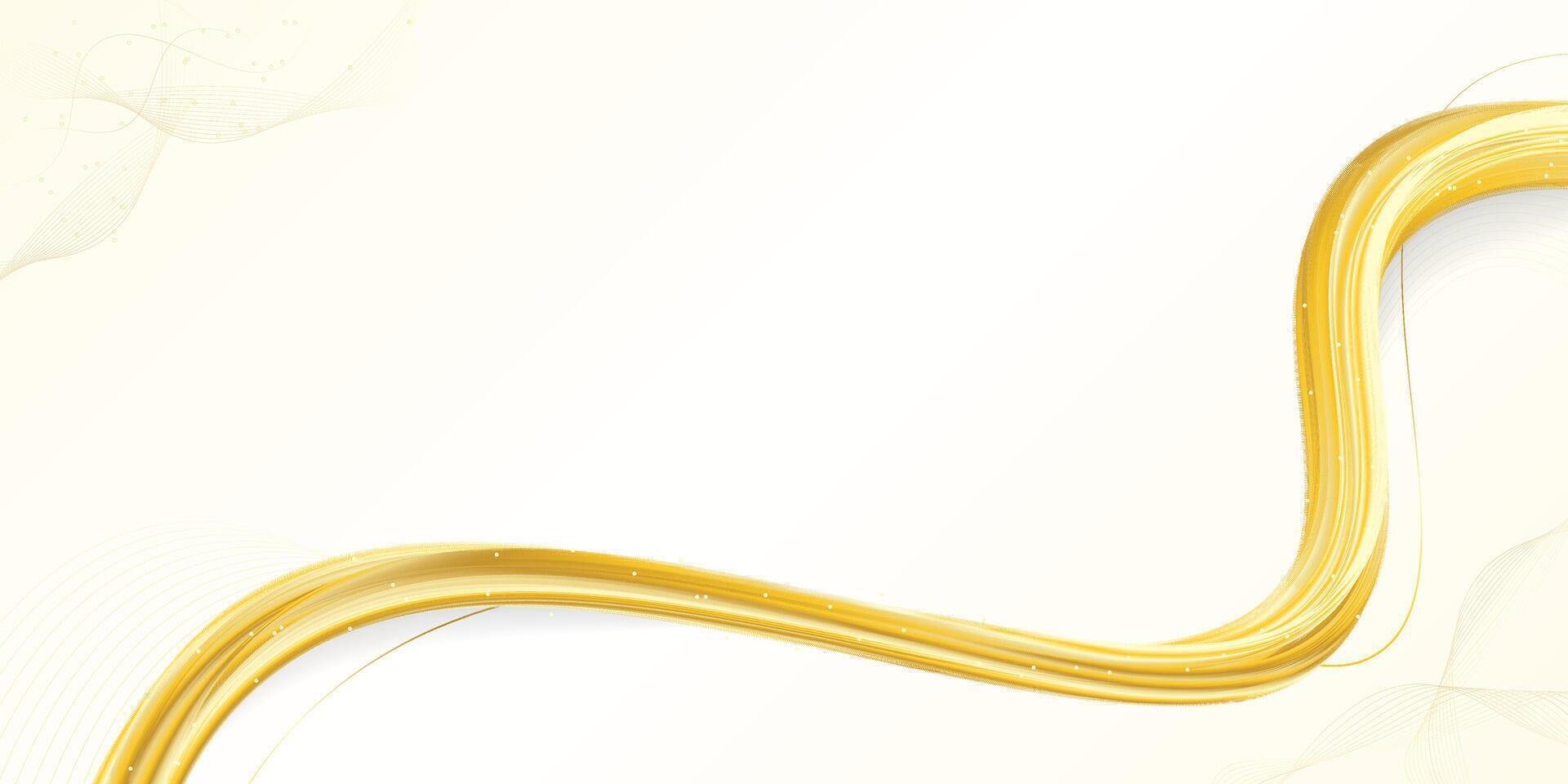 wavy gold fluid abstract design background, luxury gold vector