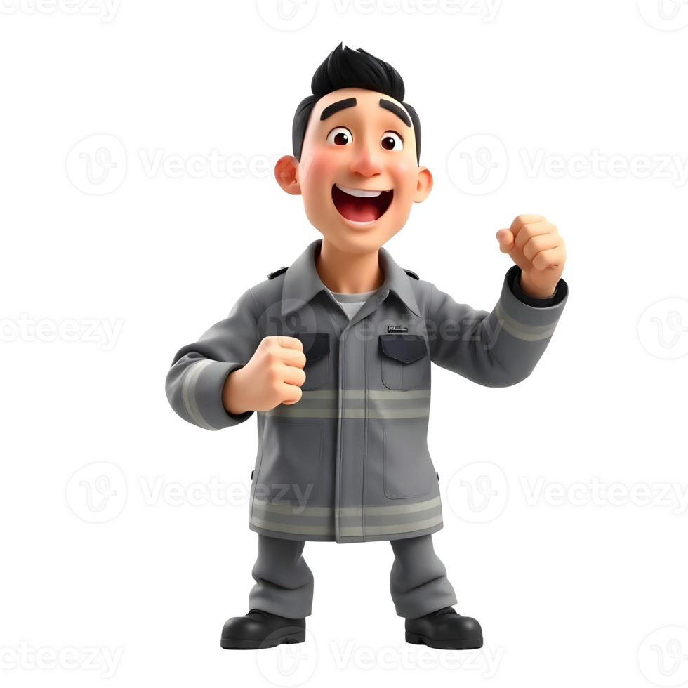 3d icon a man or boy with gestures png