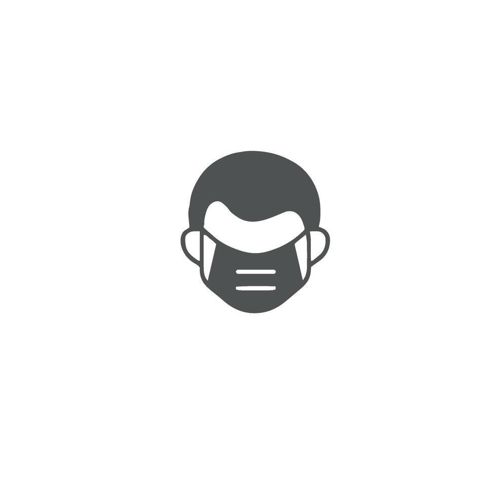 face mask icon , covid vector