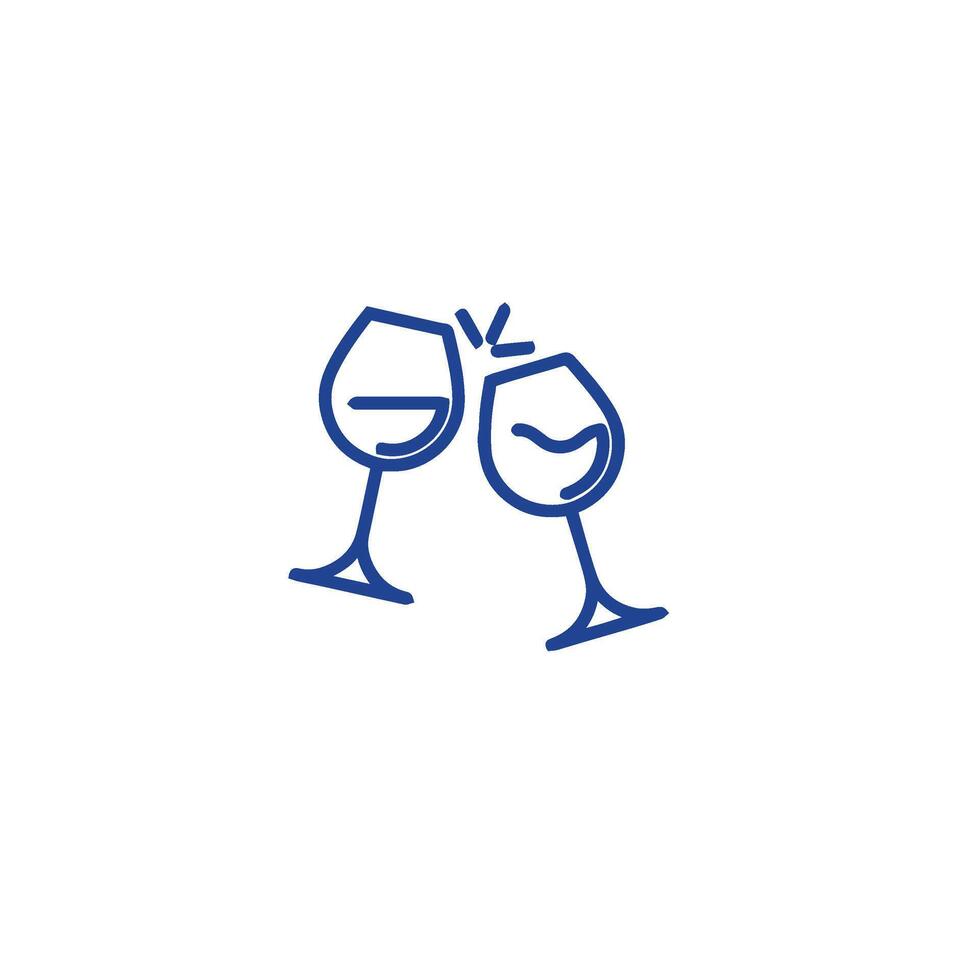 cheers icon , wine icon vector