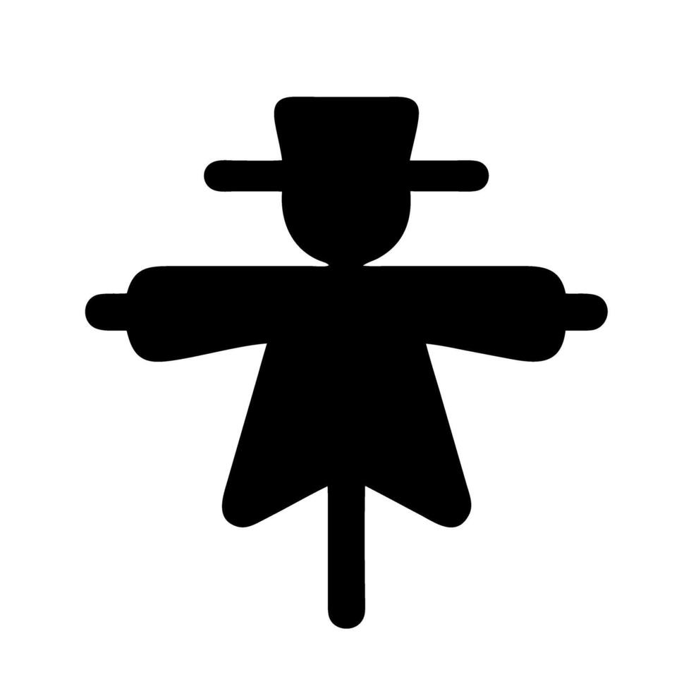 Scarecrow Glyph Icon vector