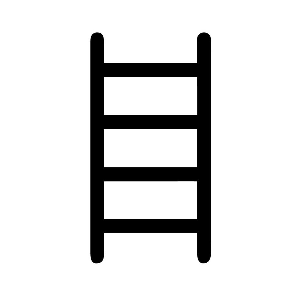 Ladder icon for home improvement and DIY projects vector