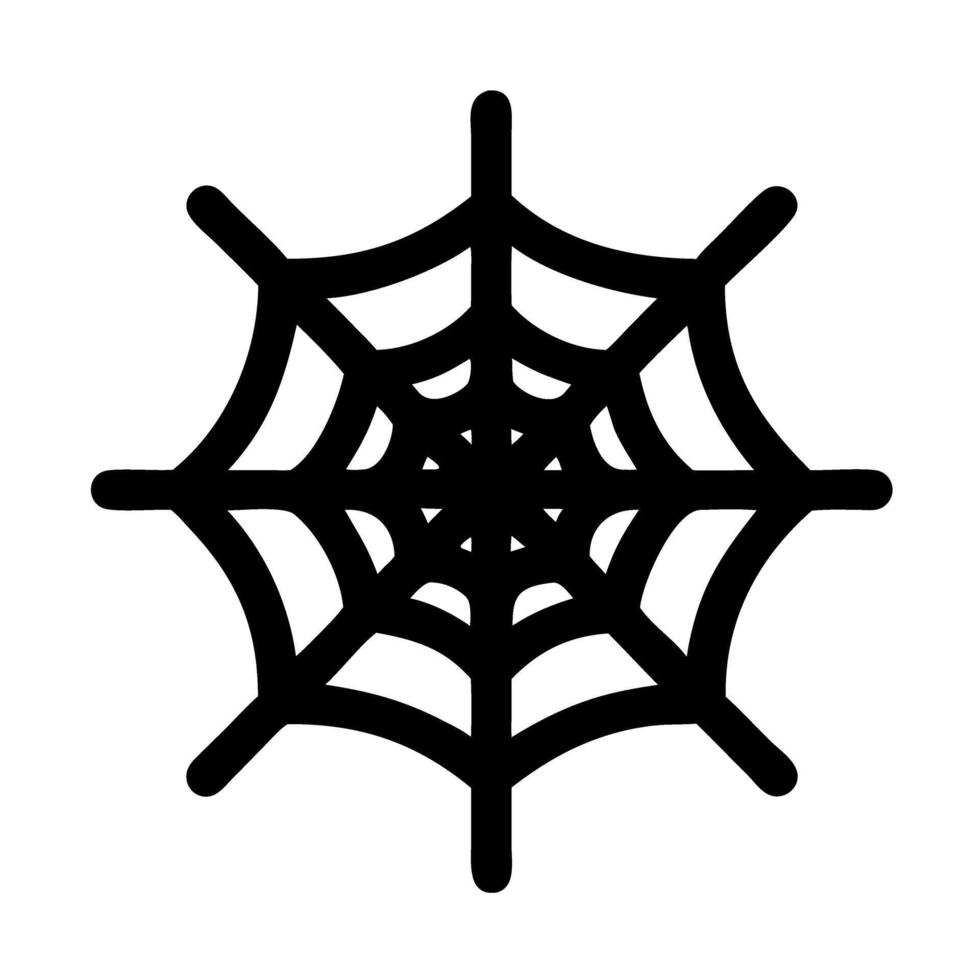 Spider Web Glyph Icon vector