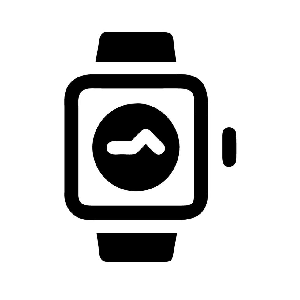 Smartwatch icon for wearable technology vector