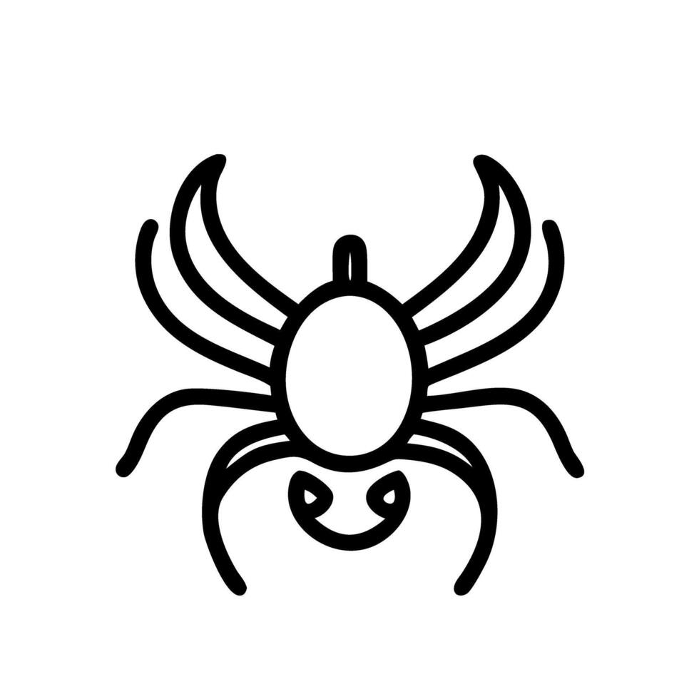 Spider Outline Icon vector