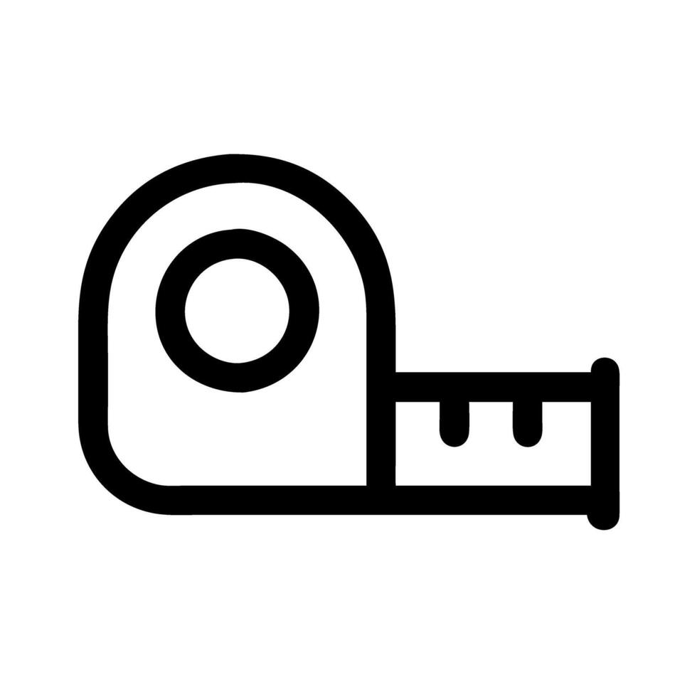 Measuring tape icon for construction and DIY vector