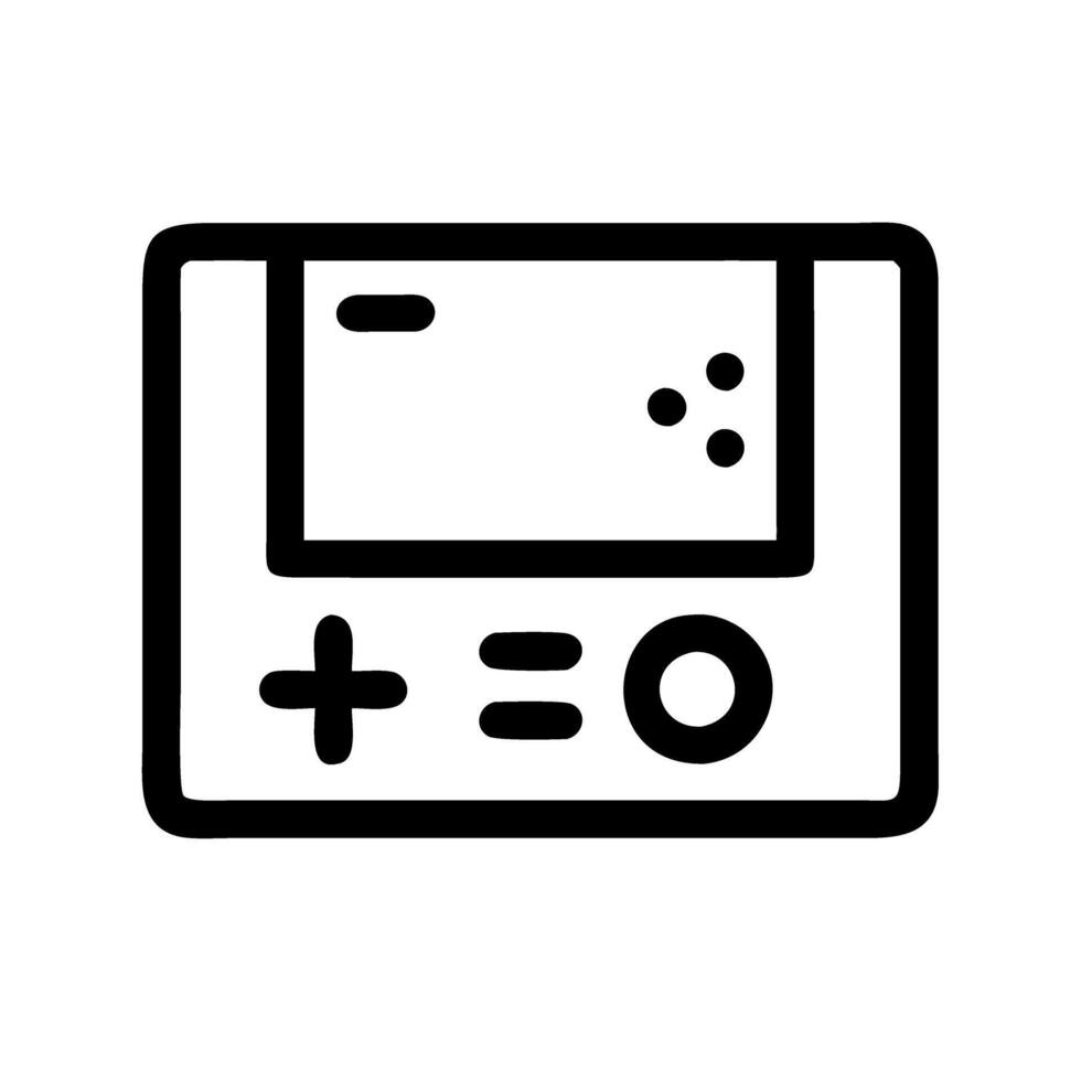 Gaming console icon for games and entertainment vector