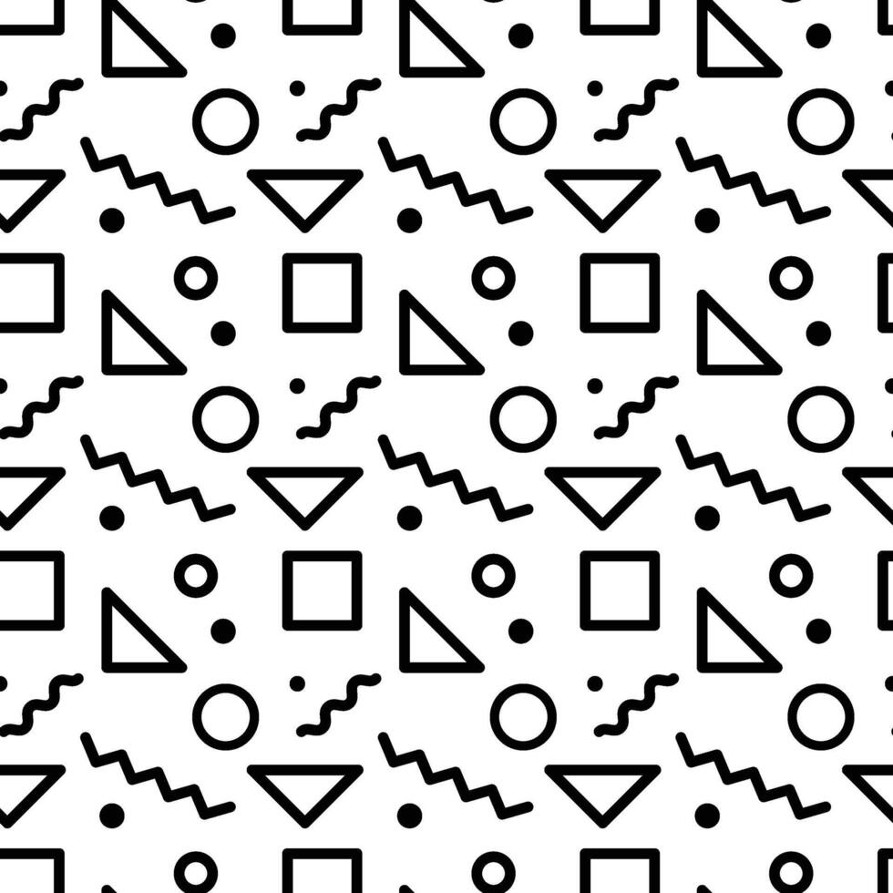 Abstract doodle art pattern seamless vector