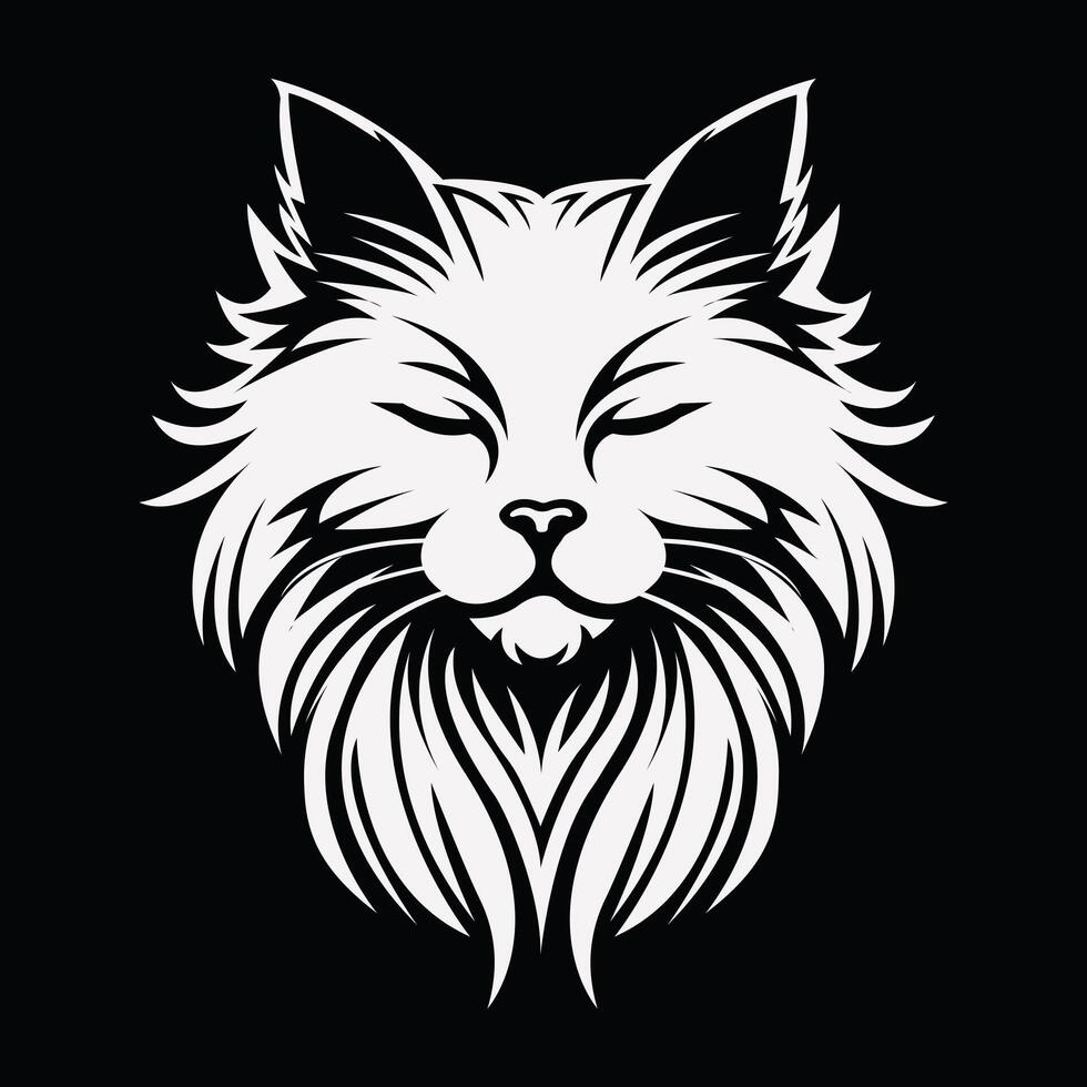 Professional cat Mascot Logo Design vector
