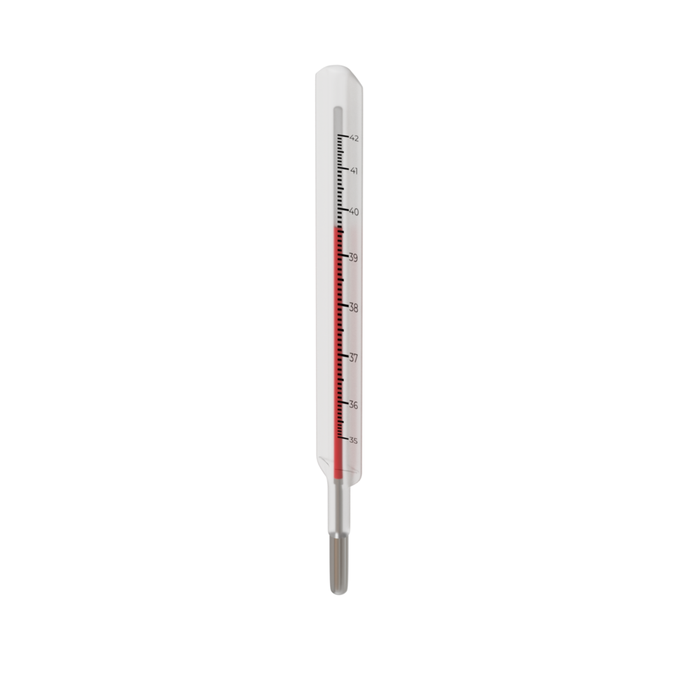 Clinical Thermometer - Medium High View at 135 Degrees png