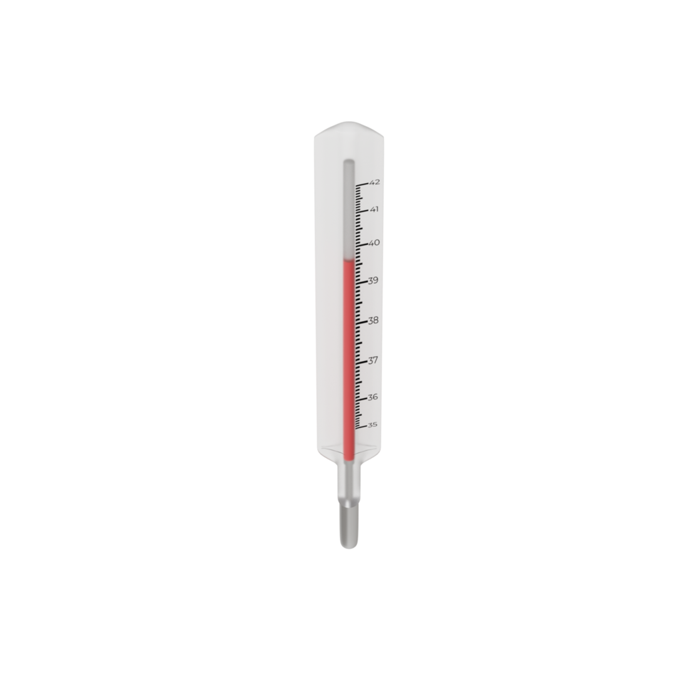 Clinical Thermometer - Upper Medium View at 90 Degrees png