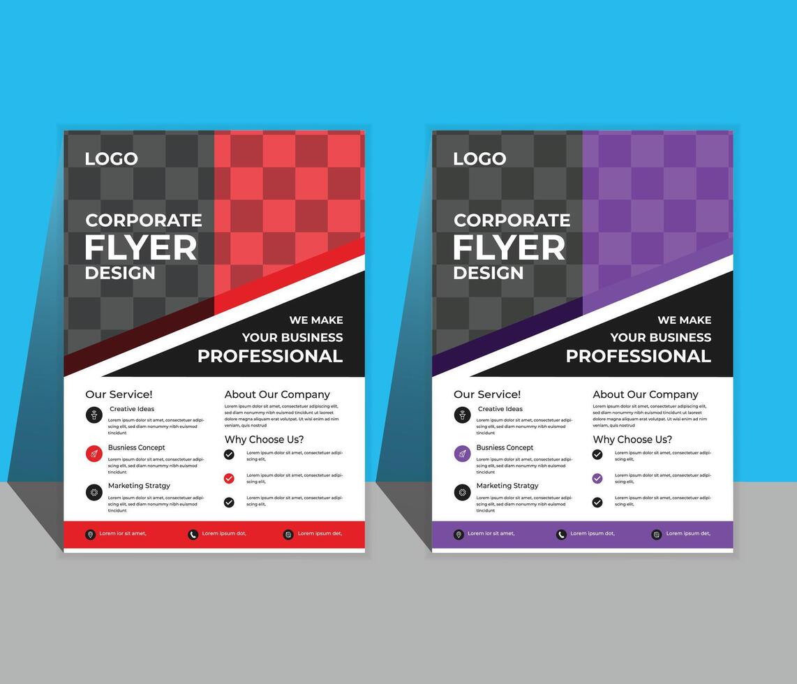 corporate Flyer design Template vector